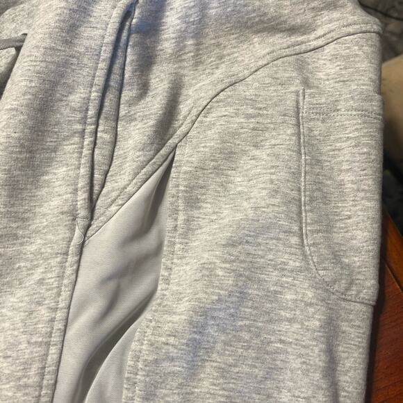 Victoria Sport Pants Grey Lg Mesh Sides With Pockets Athleisure workout womens - Picture 8 of 10